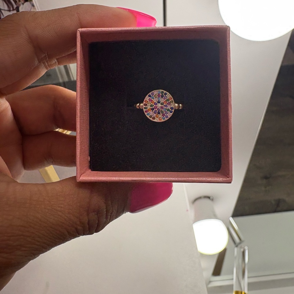 Elegant Multicolor Stone Ring